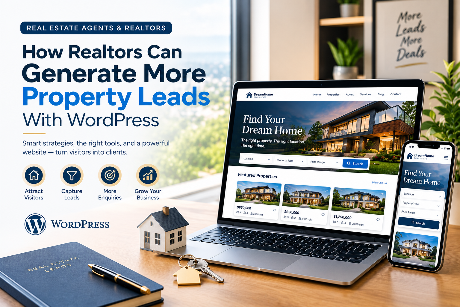 How Realtors Can Generate More Property Leads With WordPress