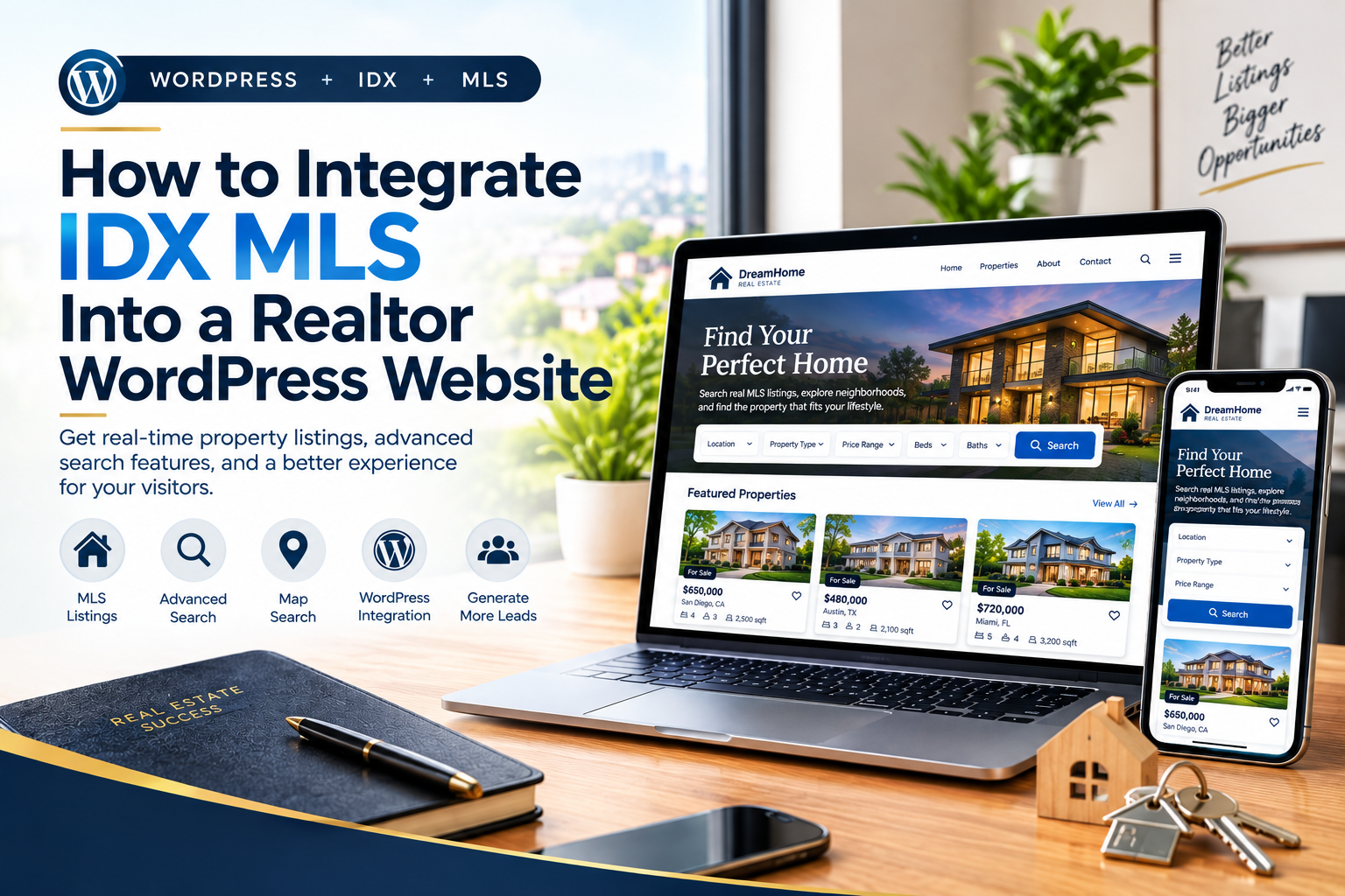 How to Integrate IDX MLS Into a Realtor WordPress Website