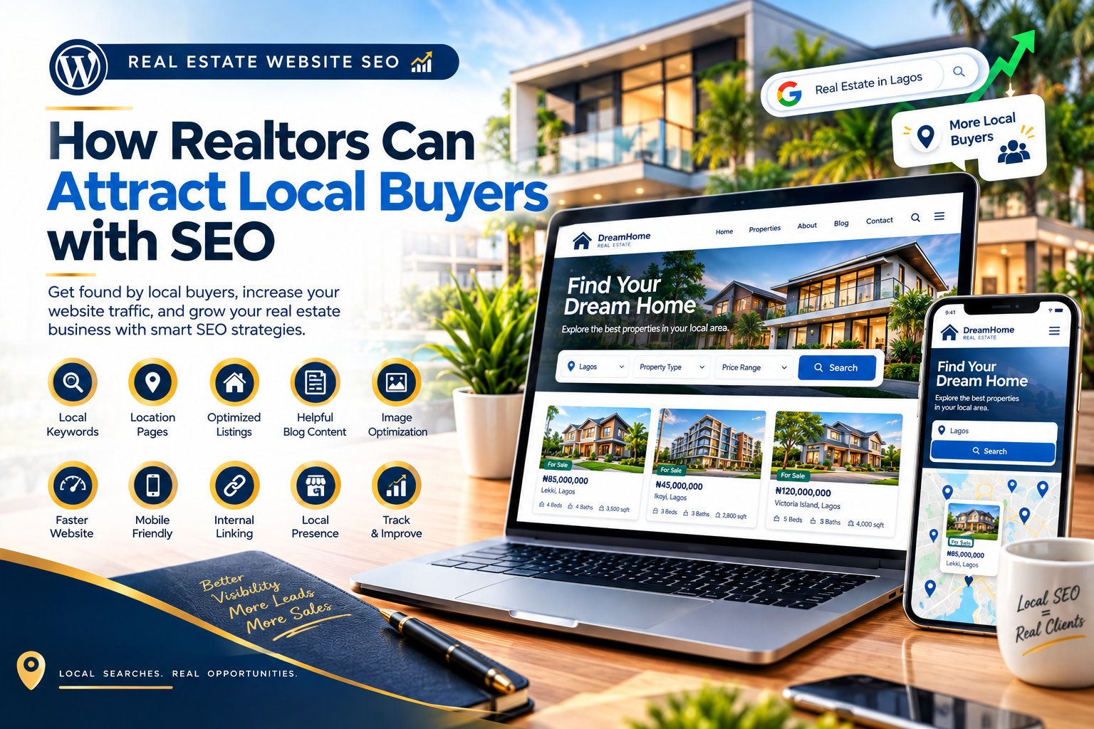 Real Estate Website SEO: How Realtors Can Attract Local Buyers